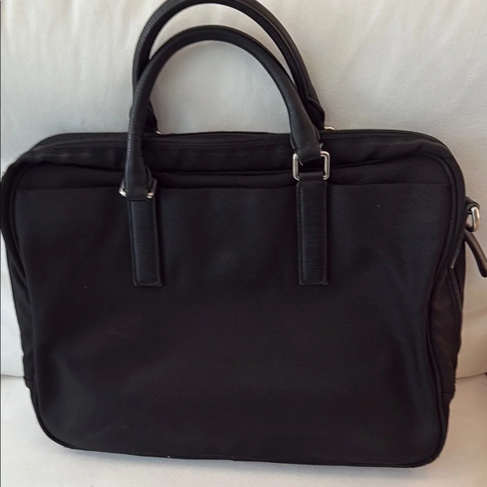 Tumi Black Briefcase with Sleek Design